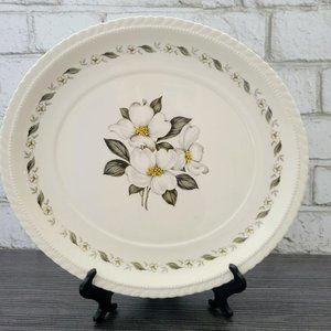Vintage Monticello Steubenville 11.75" Platter | Dogwood Floral, Herman Kupper